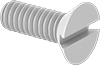 Nylon Slotted Flat Head Screws