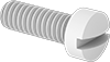 Plastic High-Profile Narrow Fillister Head Slotted Screws