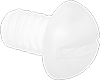 Plastic Round Head Slotted Screws