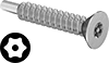 Tamper-Resistant Torx Steel Flat Head Drilling Screws