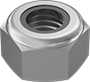 Metric High-Strength Steel Nylon-Insert Locknuts—Class 10