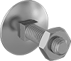 Medium-Strength SAE Grade 5 Steel Square-Neck Elevator Bolts