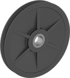 Image of Product. Front orientation. Pulleys. Pulleys for Wire Rope—For Horizontal Pulling, Style G.