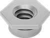 Flush-Mount Press-Fit Nuts for Sheet Metal