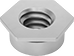 Image of Product. Bottom orientation. Press-Fit Nuts. Flush-Profile Press-Fit Nuts for Sheet Metal.
