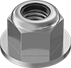 Metric Stainless Steel Nylon-Insert Flange Locknuts