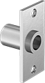 Image of Product. Front orientation. Quick-Release Pin Receptacles. Surface-Mount Quick-Release Pin Receptacles, Rectangular Mounting Flange.