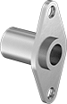 Image of Product. Front orientation. Quick-Release Pin Receptacles. Surface-Mount Quick-Release Pin Receptacles, Diamond Mounting Flange.