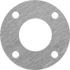 Oil-Resistant Aramid/Buna-N Pipe Gaskets with Bolt Holes