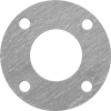 Oil-Resistant Aramid-Reinforced Buna-N Pipe Gaskets with Bolt Holes