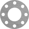 Oil-Resistant Aramid-Reinforced Buna-N Pipe Gaskets with Bolt Holes