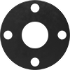 Chemical-Resistant Viton Fluoroelastomer Pipe Gaskets with Bolt Holes