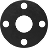 Chemical-Resistant Viton Fluoroelastomer Pipe Gaskets with Bolt Holes