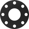 Chemical-Resistant Viton Fluoroelastomer Pipe Gaskets with Bolt Holes