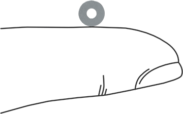 Image of Product. Side1 orientation. Contains SizingReference. Zinc-Plated Steel ASME Washer, for Number 1 Screw Size, Regular ASME Designation.