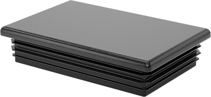 Image of Product. Bottom orientation. Rectangular Plugs, Snap-in, for 2.73"-2.83" Long x 1.74"-1.83" Wide Inside.