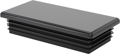 Image of Product. Bottom orientation. Rectangular Plugs, Snap-in, for 2.74"-2.83" Long x 1.24"-1.33" Wide Inside.