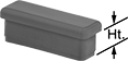 Image of Product. Front orientation. Contains Annotated. Protective Plugs. Push-In Rectangular Plugs.