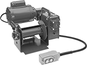 Image of Product. Style B. Front orientation. Winches. Heavy Duty Electric Winches for Wire Rope—For Lifting, Enclosed Gears, Style B.