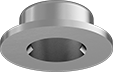 Image of Product. 1050 Spring Steel. Bottom orientation. Protective Caps. Retaining Caps.