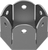 Wire-Lockable Retainers for Hex Head Screws and Nuts