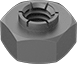 Image of Product. Front orientation. Locknuts. Heavy-Profile Flex-Top Locknuts for Heavy Vibration.