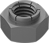 Steel Extra-Wide Flex-Top Locknuts for Heavy Vibration