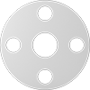 Ultra-Chemical-Resistant PTFE Pipe Gaskets with Bolt Holes