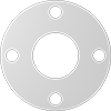 Ultra-Chemical-Resistant PTFE Pipe Gaskets with Bolt Holes