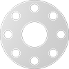 Ultra-Chemical-Resistant PTFE Pipe Gaskets with Bolt Holes