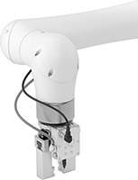 Image of System. Front orientation. Pick-and-Place Grippers. Robot-Ready Air-Powered Pick-and-Place Grippers.