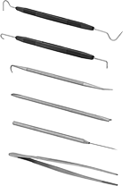 Image of Product. 6

Pieces Steel, 17-4 PH

Stainless Steel, and Brass. Front orientation. Picks. Two-Tip Pick Sets, Straight Handle, 6 Pieces, 17-4 PH Stainless Steel Handle, Brass Handle, Plastic Handle.