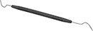 Image of Product. Hook Tip × 45° Angled Tip. Front orientation. Picks. Two-Tip Picks, Hook Tip × 45° Angled Tip, Straight Handle.