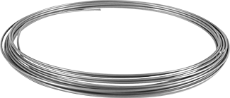 Image of Product. Front orientation. Bend-and-Stay Wear-Resistant 410 Stainless Steel Wire, Matte Finish, 1/4-lb. Coil, 0.08" Diameter.