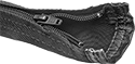 Image of Product. Front orientation. Wire Sleeving. Zippered Wraparound Wire Sleeving.