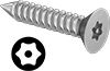 Tamper-Resistant Torx Flat Head Screws for Sheet Metal