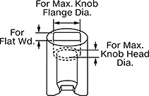 Image of Attribute. Front orientation. Contains Annotated. Sockets. CNC Retention Knob Sockets.