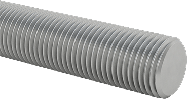 Image of Product. Front orientation. 18-8 Stainless Steel Left-Hand Threaded Rod, 1/2"-20 Thread Size, 3 Feet Long.