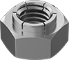 Stainless Steel Extra-Wide Flex-Top Locknuts for Heavy Vibration