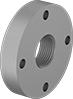 Image of Product. Front orientation. Precision Lead Screw Nut Flanges.