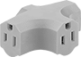 Image of Product. Front orientation. Power Connectors. Straight-Blade Adapters, Tee Adapters.