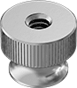 Metric 18-8 Stainless Steel Flanged Knurled-Head Thumb Nuts