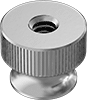 Super-Corrosion-Resistant 316 Stainless Steel Flanged Knurled-Head Thumb Nuts