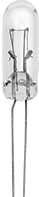 Image of Product. Front orientation. Light Bulbs. Wire-Terminal-Base Miniature Light Bulbs, Incandescent.