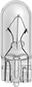 Image of Product. Front orientation. Light Bulbs. Wedge-Base Miniature Light Bulbs, Tubular Bulb.