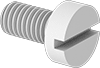 Plastic Cheese Head Slotted Screws