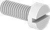 Plastic Narrow Cheese Head Slotted Screws