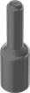 Image of Product. Style A. Front orientation. Protective Caps. Pull-Tab-Release Caps, Vinyl Plastic, Style A.