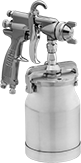 Image of Product. Front orientation. Paint Sprayers. High-Volume/Low-Pressure Air-Powered Paint Sprayers, Style A.