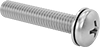 Stainless Steel Pan Head Phillips Screws with Internal-Tooth Lock Washer